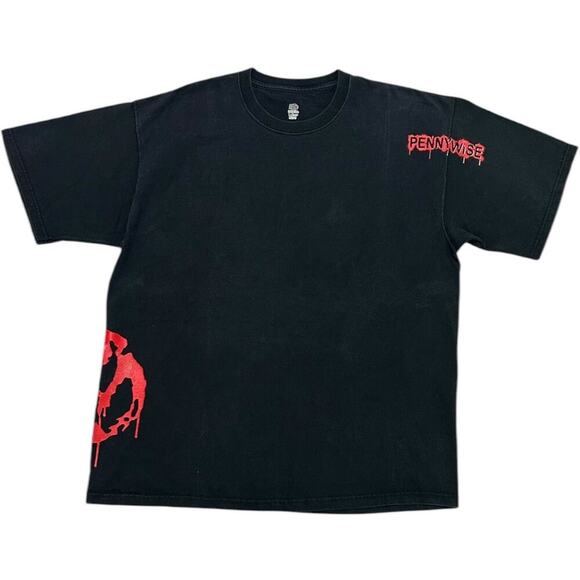 Pennywise Band Wraparound Dripping Logo Y2K T-shirt - Picture 1 of 3